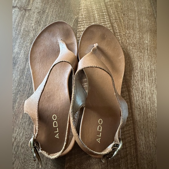 Aldo Jerilassi Leather Sandals - Picture 4 of 8